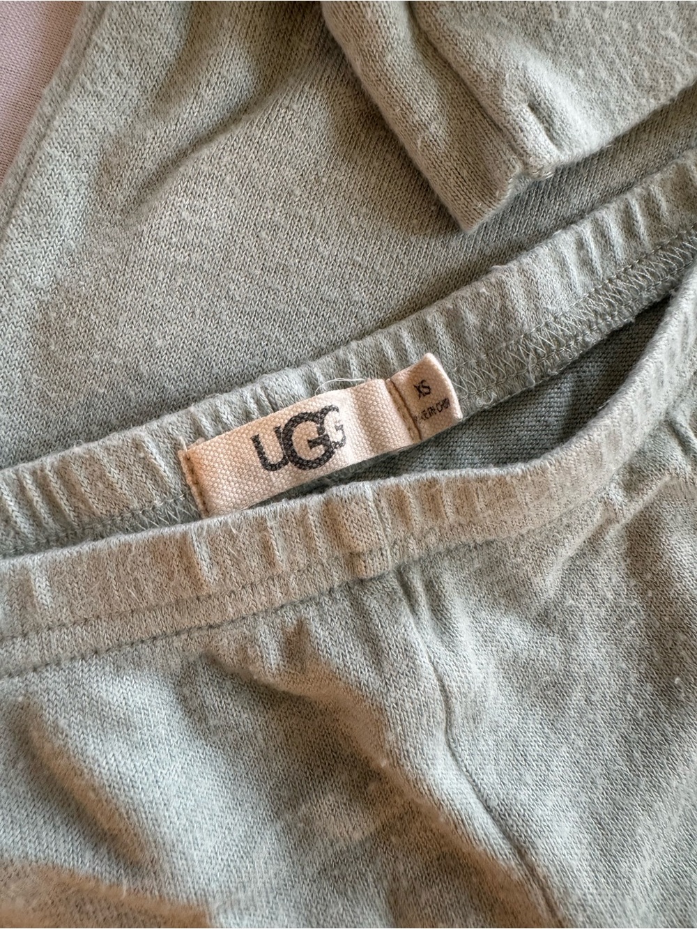 UGG Sage Green Loungewear Set - Button Top & Elastic Shorts - Picture 4 of 5